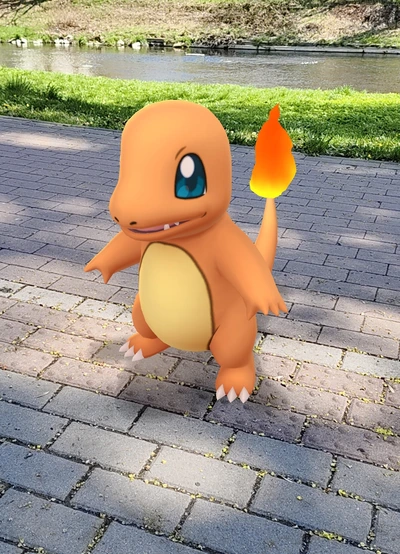 Charmander v Pokémon GO