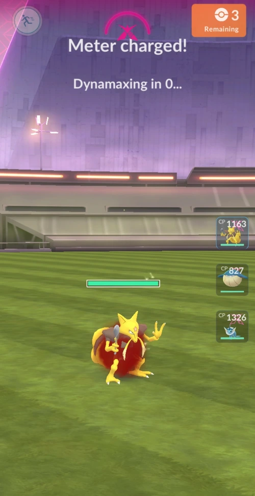 Nabíjení Dynamax útoku v Pokémon GO